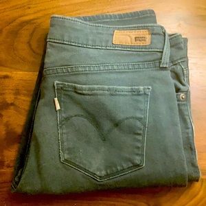 Levi’s Demi Curve Mid Rise Skinny Ankle Crop - Green